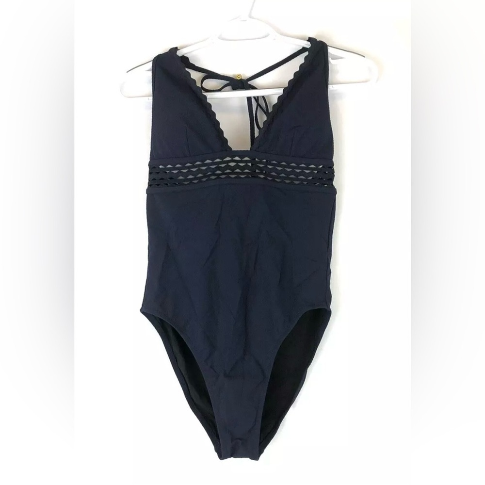 J Crew Women’s Pique Halter One Piece Swimsuit, Size 2